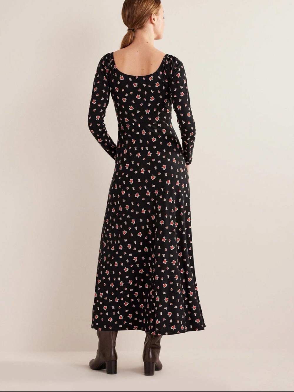NEW Boden Long Sleeve Jersey Knit Maxi Dress 8 - Picture 5 of 5